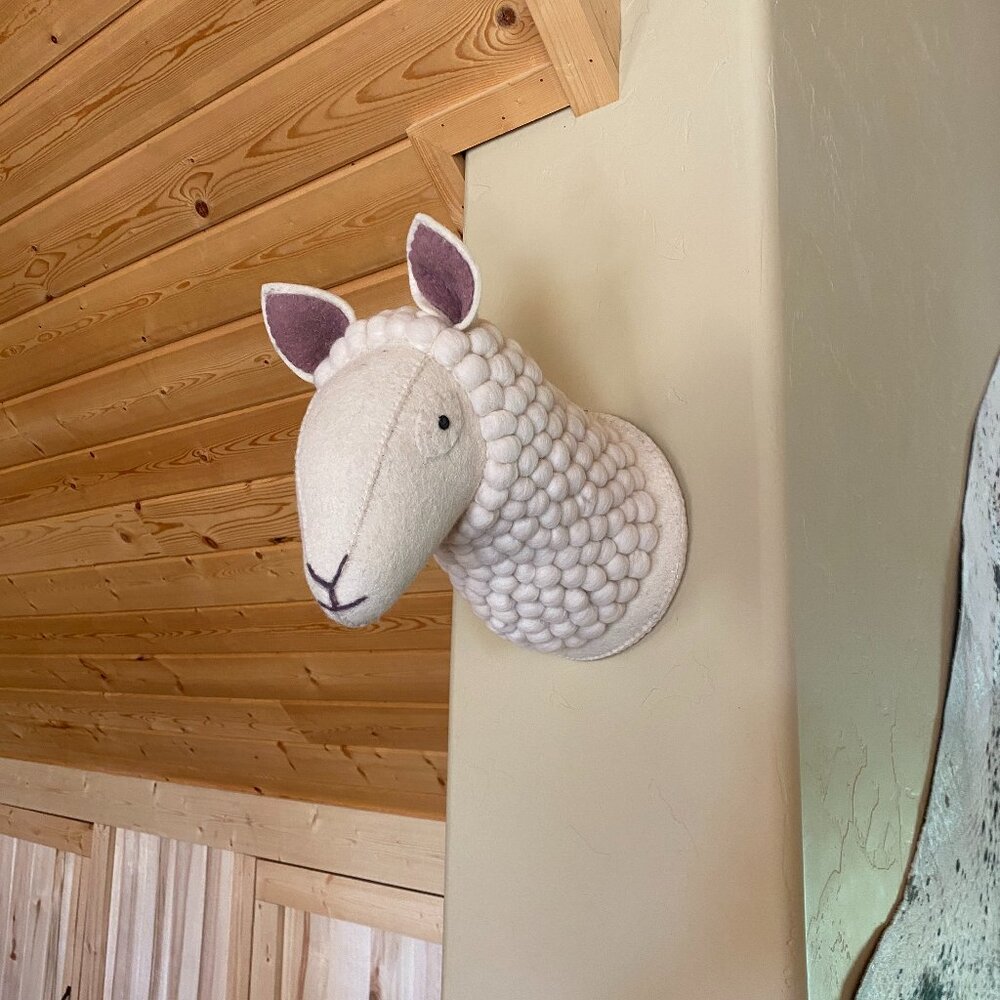 Mudpie Sheep Wall Mount